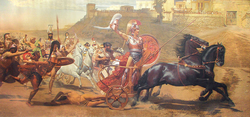 Aquiles arrastrando a Héctor
